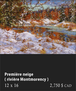 Premire neige (rivire Montmorency)