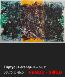 Triptyque orange